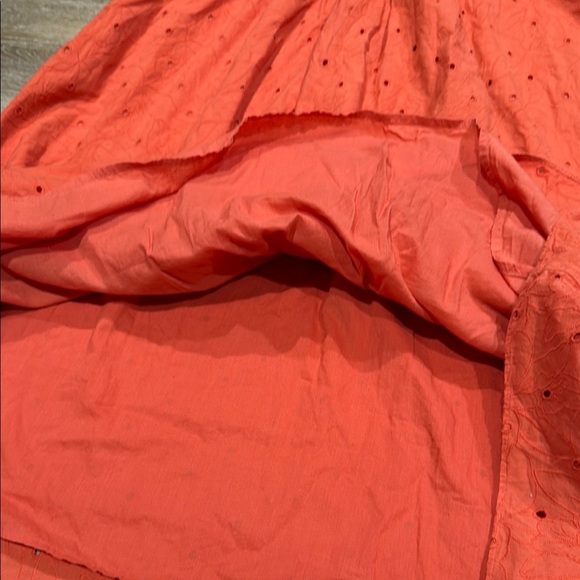 Madewell Size XS Orange Sleeveless Square Neck Maxi Sundress - Picture 12 of 13